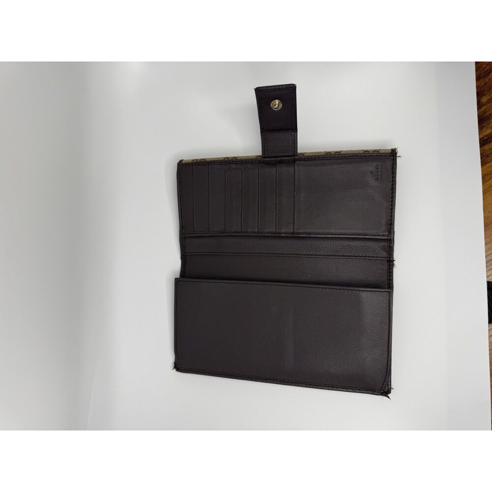 Authentic Vintage Gucci GG Canvas Tri-Fold Wallet 257012 - Heavily Flawed /As-Is - Picture 8 of 16